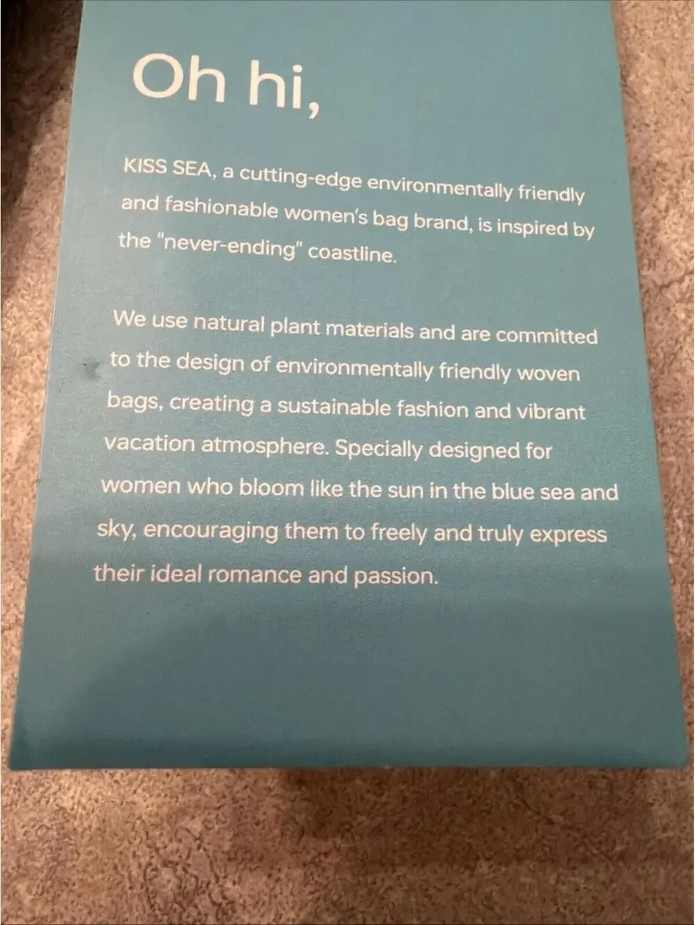 KissSea Grass Straw Purse Crossbody Bag Coastal Sustainable Boho Beachy New - Picture 5 of 8